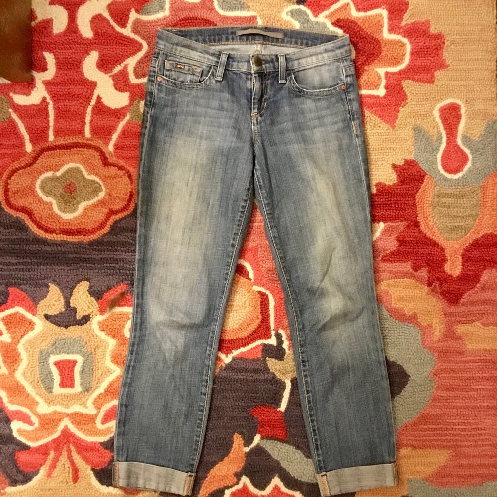 Joe’s Jeans Cuffed Crops Cigarette Elizabeth Wash